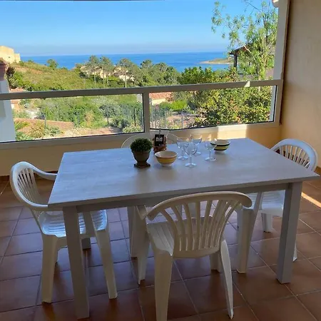 T2 U Castagnu Vue Avec Piscine.